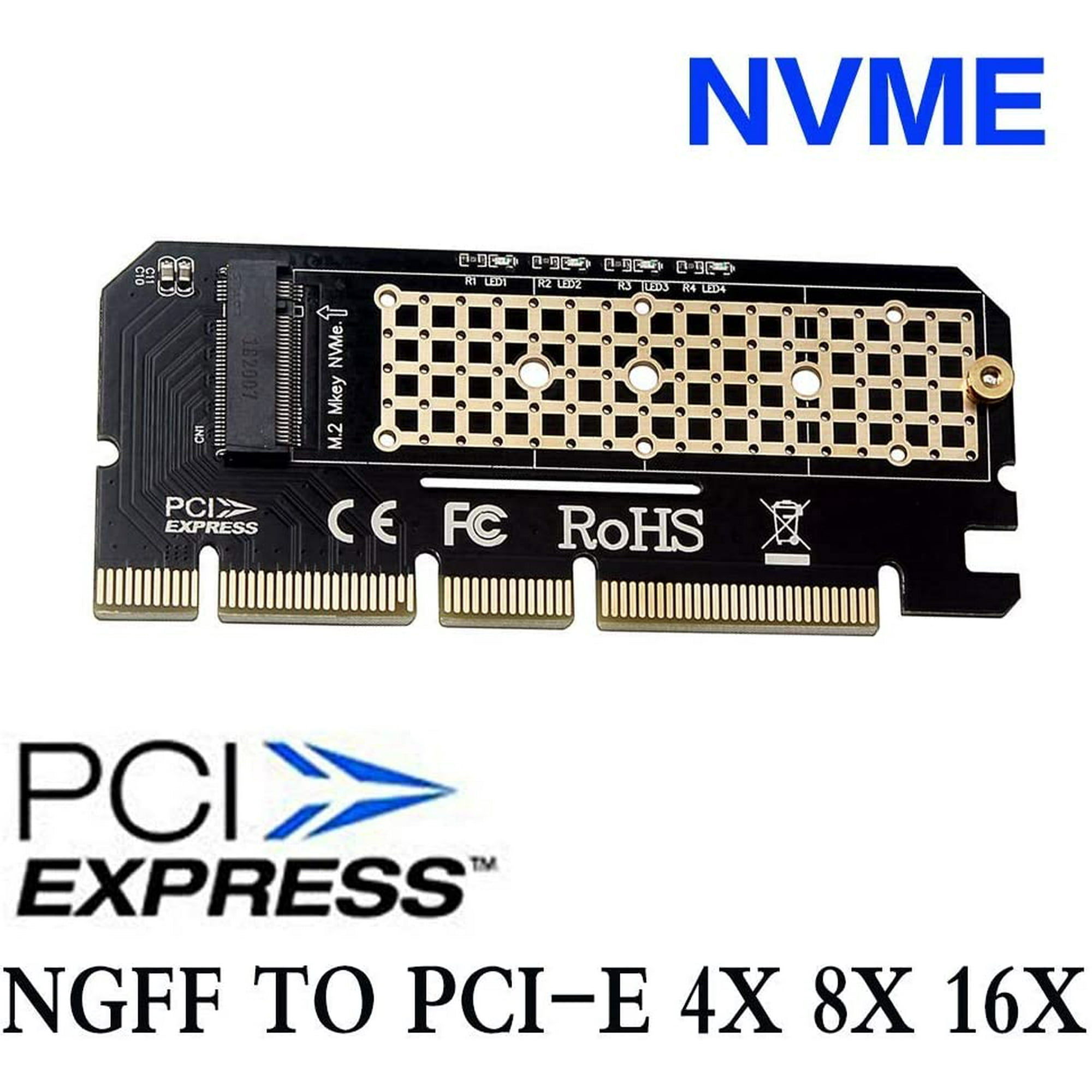 M.2 NVMe SSD NGFF to PCIE 3.0 X16 Adapter M Key Card Suppor PCI Express 3.0 x4 2230-2280 Size m.2 Full Speed | Walmart Canada