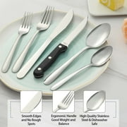 Bestdin 24 Pieces Silverware Set, Flatware Sets with Steak Knives Service for 4, Premium Stainless Steel Mirror Polished Cutlery Utensil Set, Durable Home Kitchen Eating Tableware Set,Dishwasher Safe