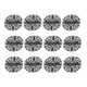 thumbnail image 1 of Broche de solapa con ramilletes de flores multicolor para boda, 12 unidades Negro, 1 of 9