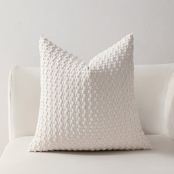 Soft Weave Pillowcases Standard Size Breathable Face Friendly Pillow Shams Decorative Weave Pillow Case Covers