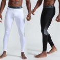 thumbnail image 4 of Men Compression Pants Breathable Elastic Quick-dry Running Tights Workout Athletic Sports Leggings, 4 of 8