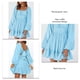 thumbnail image 5 of Vestido de manga larga para mujer,Vestido de cuello cuadrado para mujer, Vestido de verano con lazo en la espalda, Vestido fluido para mujer, diseñado a medida, 5 of 6