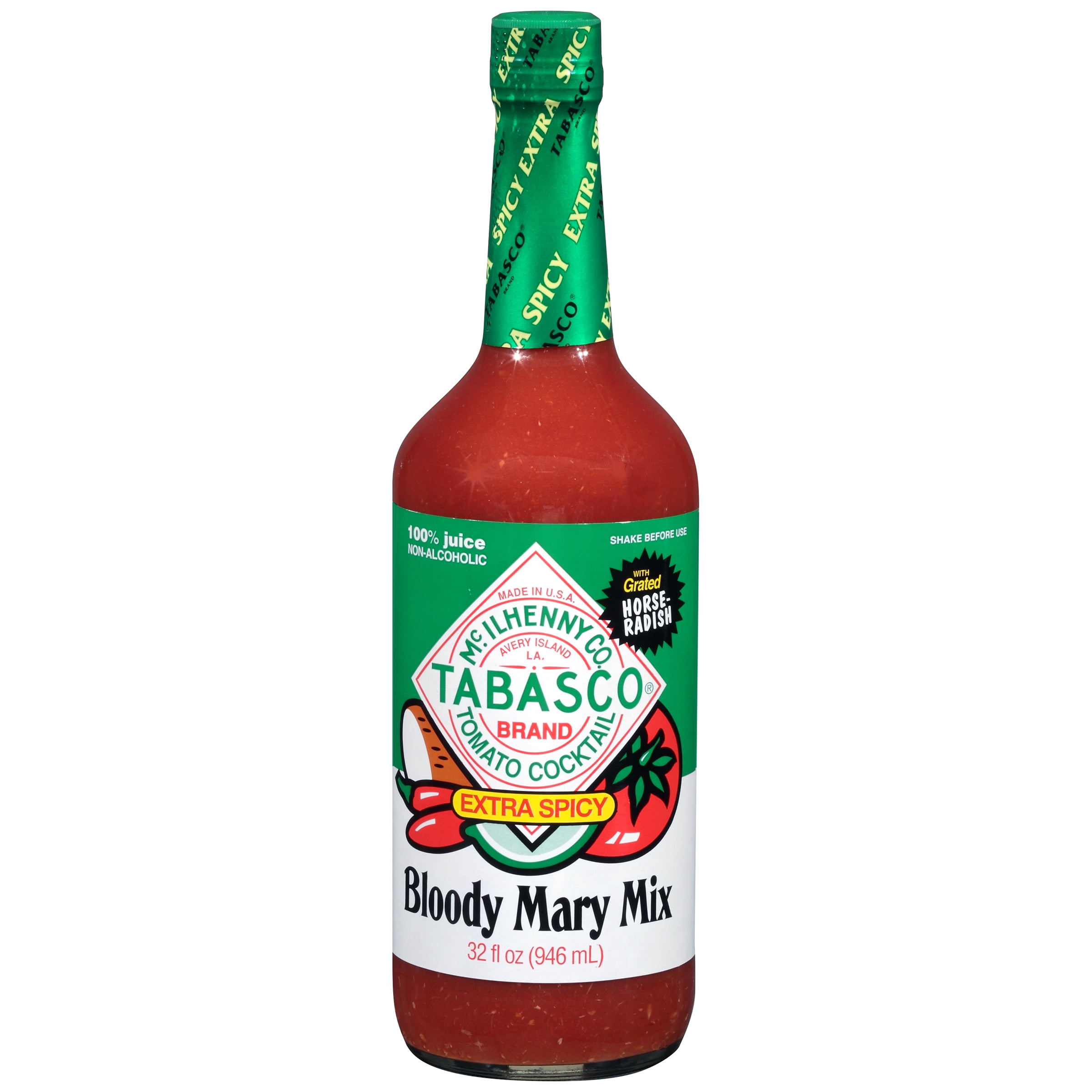Tabasco Bloody Mary Mix, Spicy, 32 Oz
