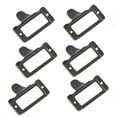 thumbnail image 3 of Label Pull Frame Handle, 6Pcs Medicine Cabinet Pulls Bronze Antique Non Rust  Waterproof With Mounting Screws For Jewelry Boxes, 3 of 8