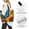 thumbnail image 6 of Lafuoo Colorful Cloud Butterfly Sunflower Pattern Single-Shoulder Shopping Bag, Hand-Held Storage Bag Suitable for Work and School, Unisex-One Size, 6 of 6