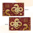 thumbnail image 3 of Bandera de jardín de doble cara del Año de la Serpiente 2025, feliz Año Nuevo Chino, de 90 x 150 cm, ideal como decoración para bodas, fiestas y jardines., 3 of 8