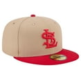 thumbnail image 3 of Men's New Era Khaki St. Louis Cardinals 59FIFTY Fitted Hat, 3 of 5