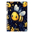 thumbnail image 2 of WOBOGO Cute Cartoon Bumble Bee Pattern Notebook College Horizontal Grid Paper Ink Spill Resistant Water Resistant Cover 8.3x5.7x0.4in, 2 of 8