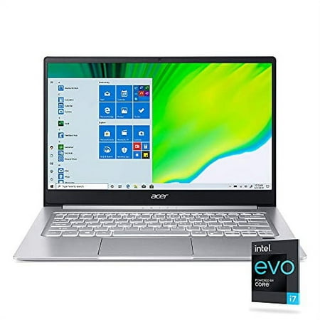 Acer Swift 3 Intel Evo Thin & Light Laptop, 14" Full HD, Intel Core i7-1165G7, Intel Iris Xe Graphics, 8GB LPDDR4X, 256GB NVMe SSD, Wi-Fi 6, Fingerprint Reader, Back-lit KB, SF314-59-75QC (used)