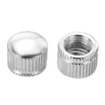 thumbnail image 4 of Uxcell M10 14x11mm Lamp Finial Cap Knob Screw Cap Nut Bolt Cover Female Thread Knurled Silver Tone 10 Pack, 4 of 6