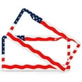 thumbnail image 2 of 2 Pieces USA Flag Stars And Stripes License Plate Cover Happy Independence Day 4Th of July Car Tags Frames Holder Quality Aluminum Metal 2 Hole Gift for Dad, 2 of 6