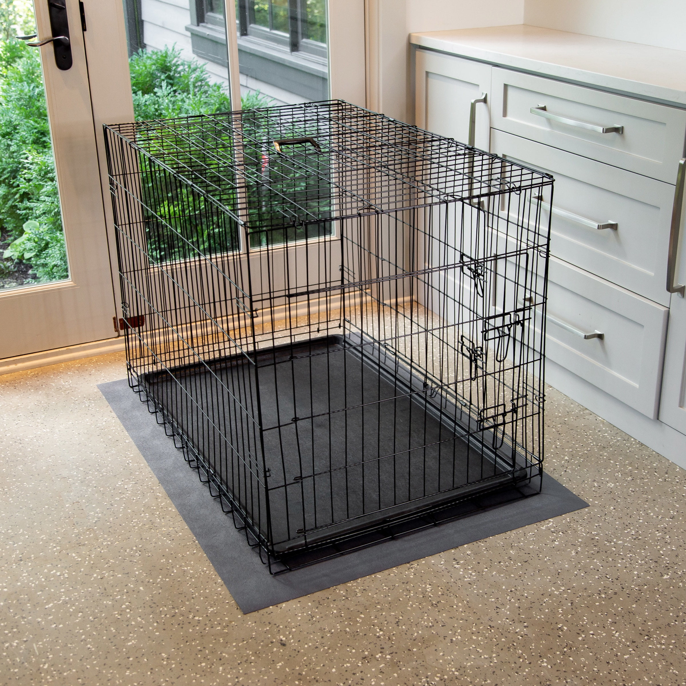 G-Floor New Pet Parent 3-Piece Floor Mat Kit, Slate Grey, Small