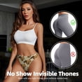 thumbnail image 4 of Thongs for Women - Cute Squirrel with Green Leaves No Show Seamless Womens Thongs Underwear, Breathable G String Thongs for Women, Ladies Stretch Low Rise Thong Bikini Panties Briefs, 4 of 5