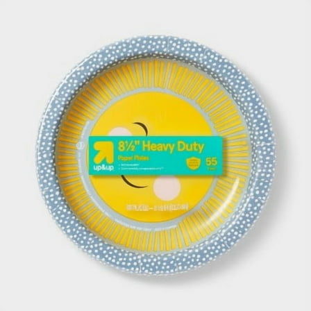 Smiling Sun Paper Plate 8.5" - 55ct - up&up