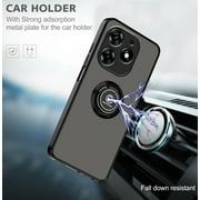 Case for Tecno Spark 10 Pro Case with Stand, Compatible with Magnetic Car Phone Mount, Ultra Slim Tecno Spark 10 Pro Phone Case for Women Men Shockproof Protective Cases Cover (Red)