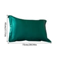 thumbnail image 3 of Clearance! Solid Color Faux Silk Pillowcase Silk No Zipper Envelope Pillow Pillow Cover, 3 of 7