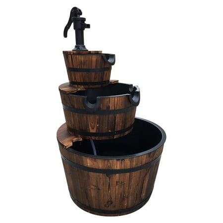 UPC 085073937668 product image for Leigh Country Wood 3 Stage Water Fountain II | upcitemdb.com