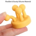thumbnail image 5 of Gustave 3 Packs Silicone Toothbrush Holders Shower Hooks Wall Mounted Adhesive Razor Holder Utility Hanger Hooks for Hanging Towel Key for Home Bathroom Kitchen, 5 of 8