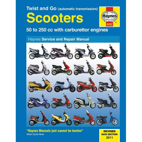 Twist and Go (automatic transmission) 50-250cc Scooters Haynes Repair Manual ^