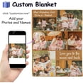 thumbnail image 3 of Best Mom Ever Custom Blanket, Birthday Gifts for Mom from Daughter Son with Pictures, Customized Photo Collage Mother Blankets Wife Birthday Gifts, Personalized Flannel Blanket with Photo as a Gift, 3 of 6