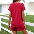 thumbnail image 5 of 2 Piece Outfits Summer,Lounge Sets for Women 2 Piece Short Sleeve Pajamas Short Sets with Pockets Spring Casual Outfits Beach Vacation Clothes, 5 of 6