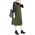 thumbnail image 5 of ZANZEA Womens Corduroy Suspender Skirt Casual Midi Dresses, 5 of 6