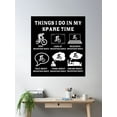 thumbnail image 2 of Things I Do In My Spare Time Mountain Bike Mtb Bicycle Poster Wall Art, Modern Wall Decor, 16x16 UNFRAMED, 2 of 3