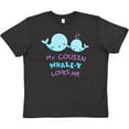 thumbnail image 3 of Inktastic My Cousin Whale-y Loves Me Youth T-Shirt, 3 of 5