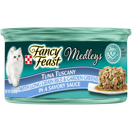 (24 Pack) Fancy Feast Medleys Tuna Tuscany Wet Cat Food, 3 oz.