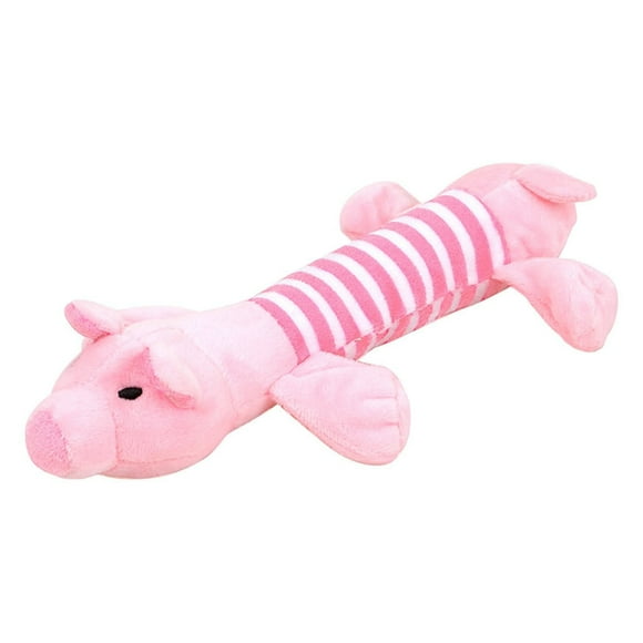 Binwennn Jouet Éléphant à Rayures Molaires pour Chien Chiot en Peluche Grand Jouet pour Chien Interactif pour Chien Boom pour Petits Chiens Chien Carotte pour Petits Chiens Intelligent Extra