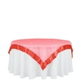 thumbnail image 6 of Efavormart Red Organza Square Tablecloth Overlay 60"x60" Square Tablecloth Cover For Wedding Party Event Banquet, 6 of 11