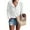 White, variant on Womens Henley Long Sleeve Plaid Knit Button-up Shirt Blouse Top Loose Fit V-Neck Cardigan