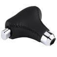 thumbnail image 5 of Hand Stitched PU Leather Gear Shift Knob Cover Universal Fit for Automatic Car Black, 5 of 5
