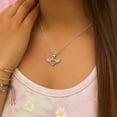 thumbnail image 4 of Collar Corazon Con Alas De Zirconia Para Mujer De Plata 925, 4 of 5