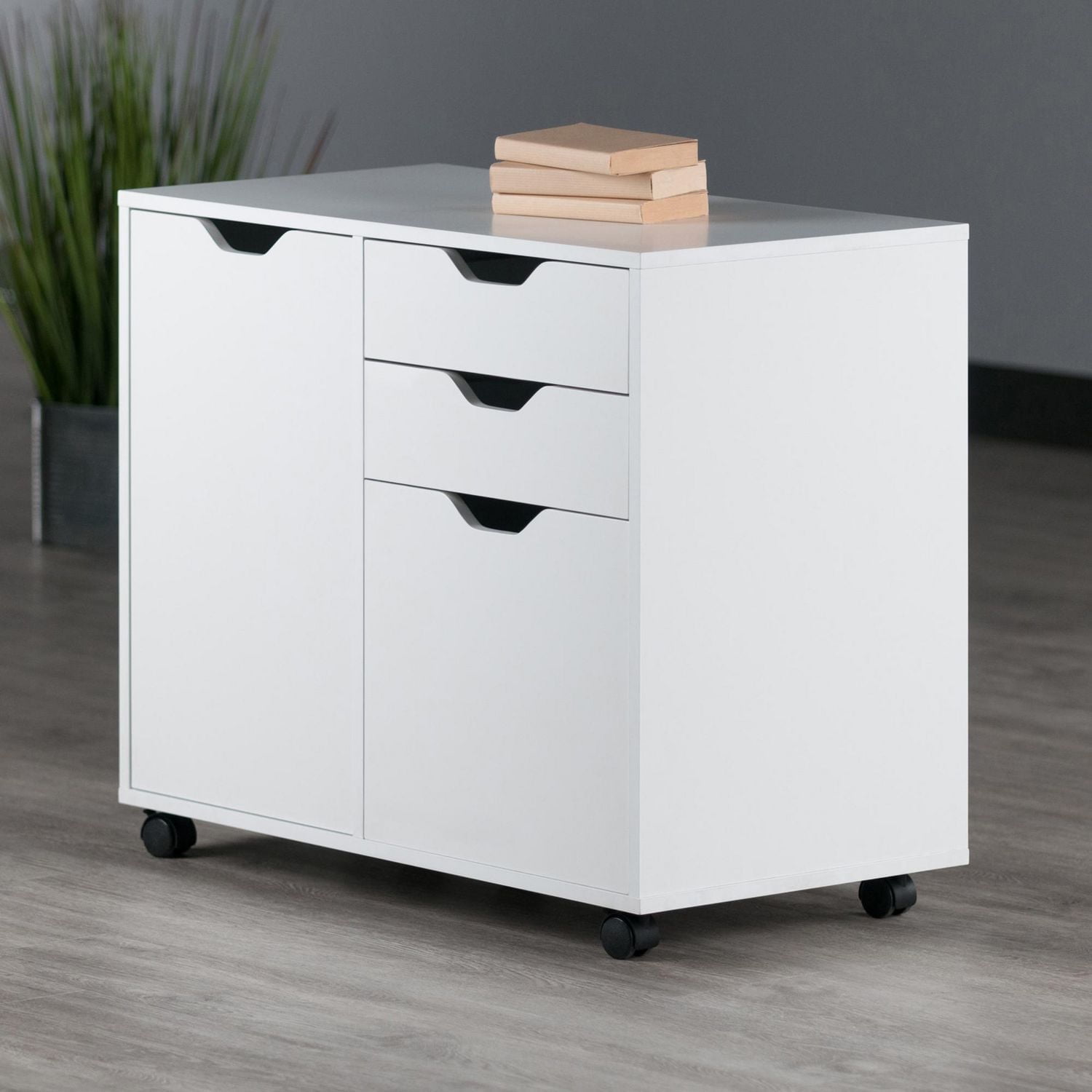 Halifax 2 Section Cabinet - White