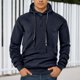 thumbnail image 1 of MHFRRA Sudadera con Capucha de Manga Larga para Hombre, Estilo Informal, Deportivo, Holgado, de Color Liso Marina de guerra, 1 of 8