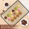 thumbnail image 2 of Non-stick Silicone Baking Mat Macaron Sheet (2 Pack) Resuable non-stick Cookie Pastry Mat Supplies Tools for Bake Pans & Toaster Oven -Bread, 2 of 4