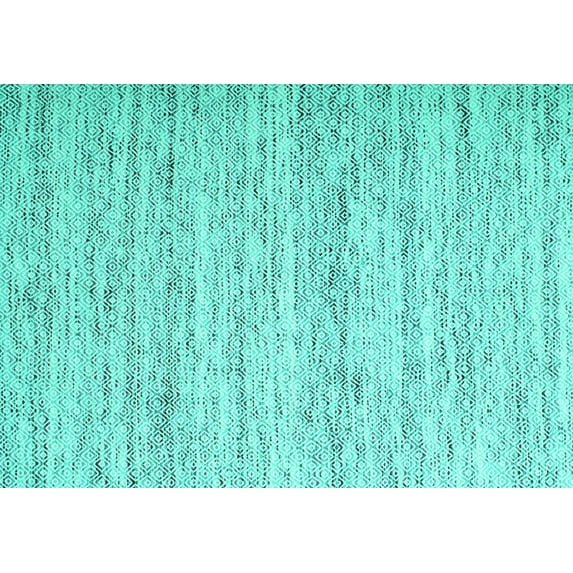 Ahgly Company Indoor Rectangle Abstract Turquoise Blue Contemporary Area Rugs, 3' x 5'