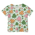 thumbnail image 2 of T-shirt Décontracté Mode pour Filles Garçons et Filles, Col Rond, Manches Courtes, Ample, 2 of 3