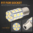 thumbnail image 5 of TSV 10pcs Super Bright BA15S 1156 1141 RV Interior Warm Light LED Bulbs, 1156 LED Bulbs 4500K Warm Tail Backup Reverse Lights for RV Camper Trailer Boat Trunk Interior Light, 12V, 5 of 8