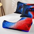 thumbnail image 4 of Erosebridal Modern Game Controller Bed Spread Queen for Boys Men, Red Blue Lightning Queen Coverlet Set, 3 Pieces, 4 of 7