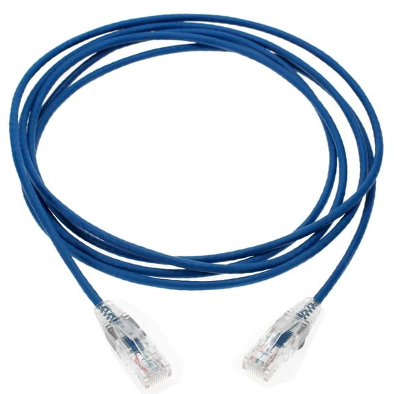 SF Cable Cat6 UTP 28AWG 3.6mm Slim Ethernet Cable, 15 feet - Blue