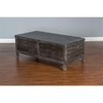 thumbnail image 3 of Pemberly Row 50" Transitional Wood Coffee Table in Dark Brown, 3 of 6