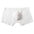 thumbnail image 1 of asdoklhq Underwear for Men,Men's Pure Color One Piece Ice Silk Seamles Underwear able Underwear, 1 of 4