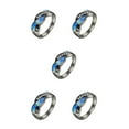thumbnail image 1 of Guardoinrt Bague Classique pour Femmes à la Mode et Adaptée à Diverses Occasions de Mariage Bleu 8 5Set, 1 of 6