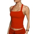 thumbnail image 6 of TKITK Women's and Women’s Plus Medium Support Round Neck Halter Sports Bra, Sizes XS-L, 6 of 8