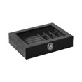 thumbnail image 2 of Organizador de pendientes Yuyangstore soporte para pendientes estuche de almacenamiento de terciopelo joyero para dormitorio negro Sostenedor del pendiente, 2 of 8