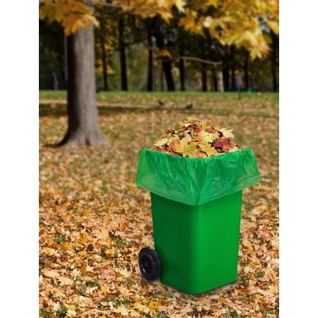 200 Count Compostable Trash Bags 30-33 Gallon, 32 x 38 Inch Garbage Bags 18 Micron, Green Friendly Kitchen & Household Trash Bags