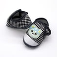 thumbnail image 4 of Modisza Baby Walking Shoes Infant Barefoot Slip on Sneakers Cartoon Bear Hook and Loops Indoor Shoe Little Kid Casual Sneaker Blue Size 5.5, 4 of 5
