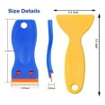 thumbnail image 7 of 3Pack Plastic Blades Scraper Tool No Scratch Sticker Removal Scraper for Cleaning Adhesive Label Decal Glue From, 7 of 7